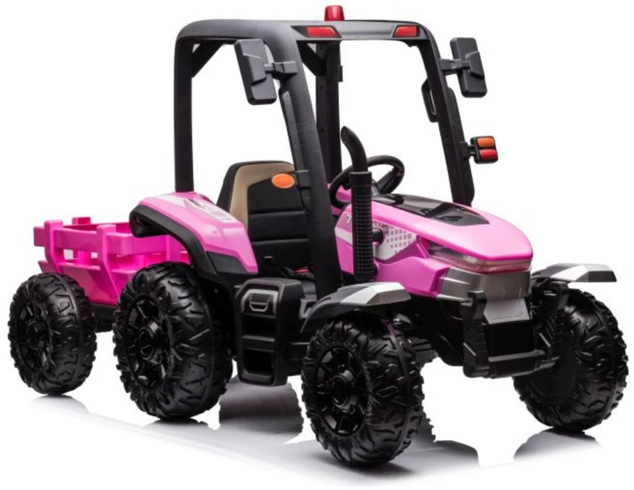 Lean Cars Akumuliatorinis traktorius BLT-206 rožinis