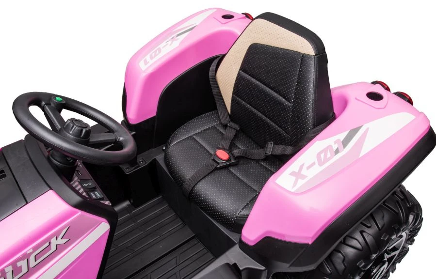 Lean Cars Akumuliatorinis traktorius BLT-206 rožinis
