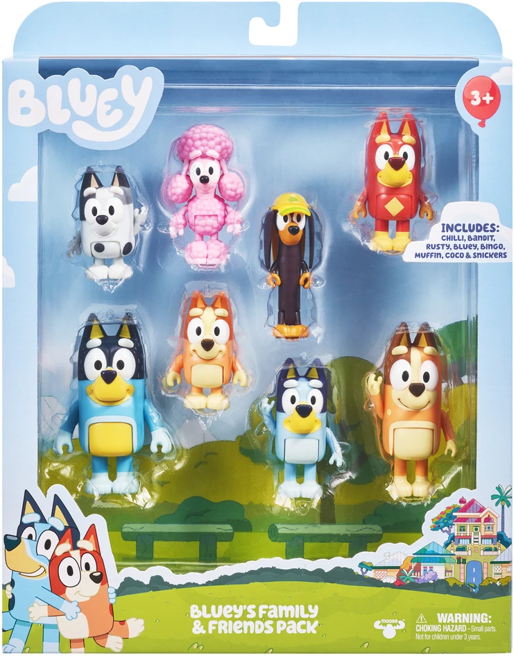 Bluey - 8 figūrėlių rinkinys - S3 asorti (90128)