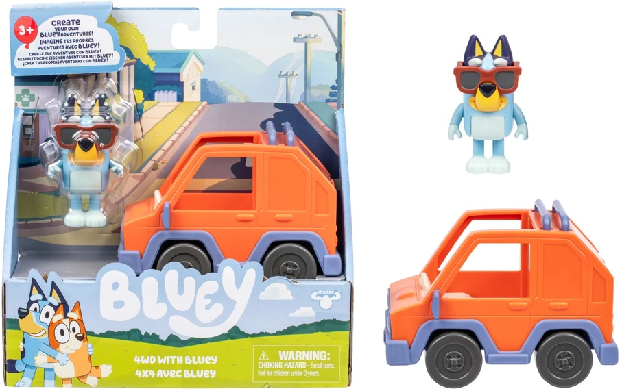 TM Toys „Bluey“ – bazinė transporto priemonė – 4WD su „Bluey“