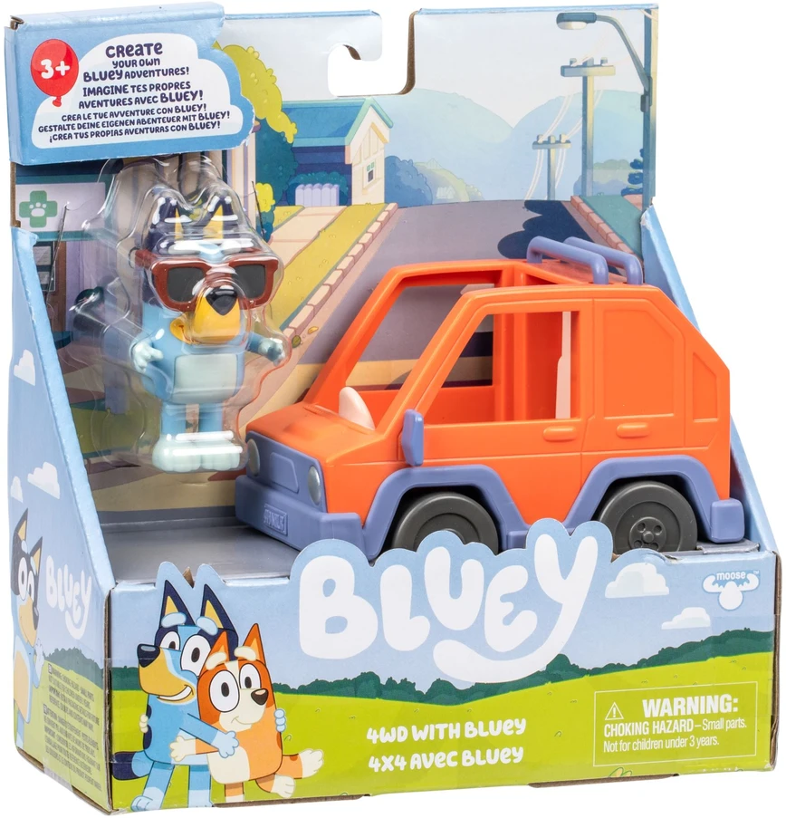TM Toys „Bluey“ – bazinė transporto priemonė – 4WD su „Bluey“