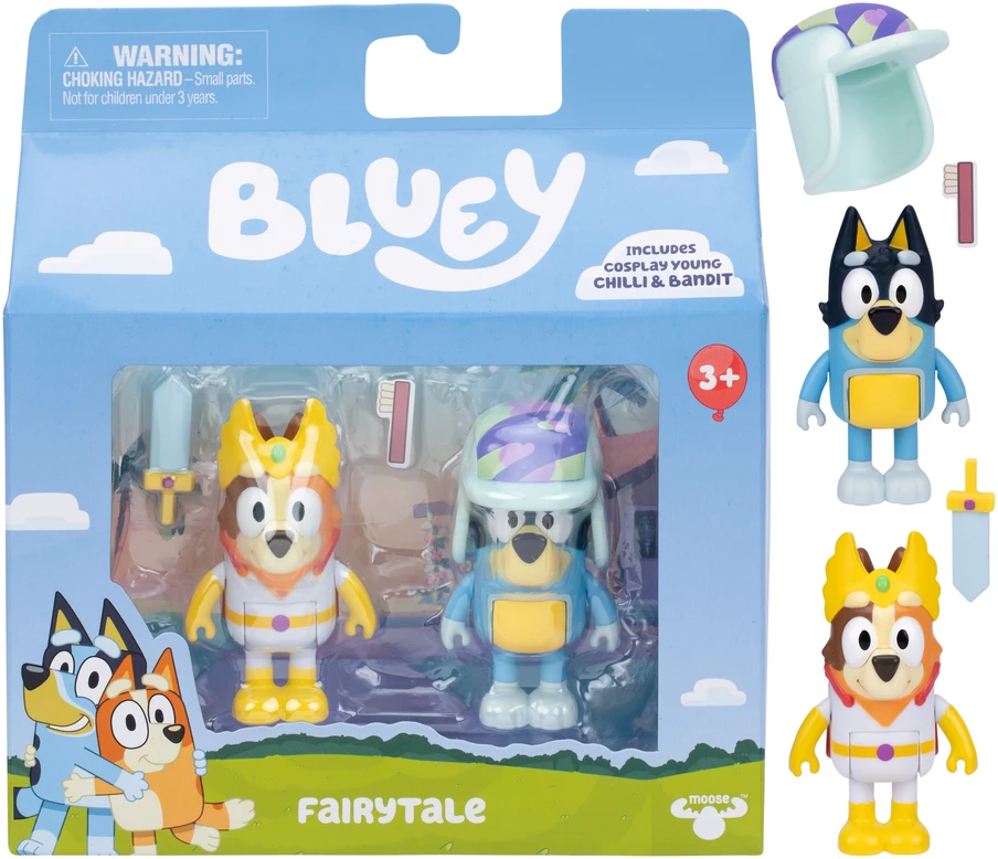 Bluey - Bluey figūrėlių, 2 vnt. pakuotė - Pasaka (90322)