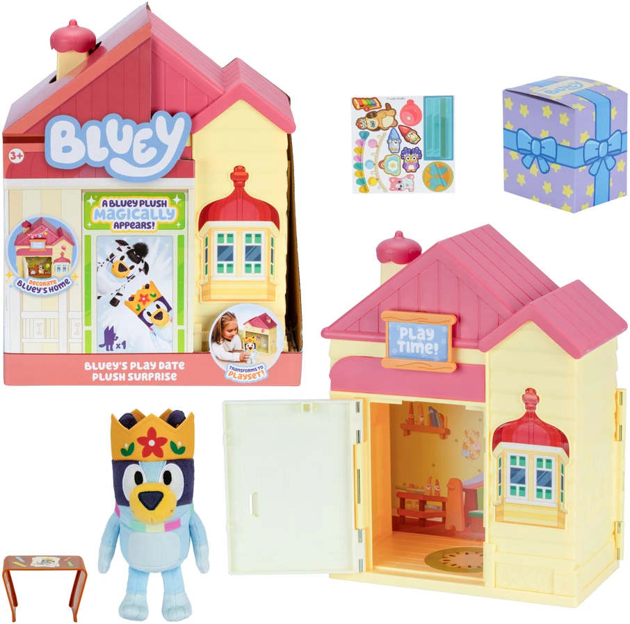 TM Toys Bluey - Bluey žaidimų pasimatymo pliušinis siurprizas (90319)