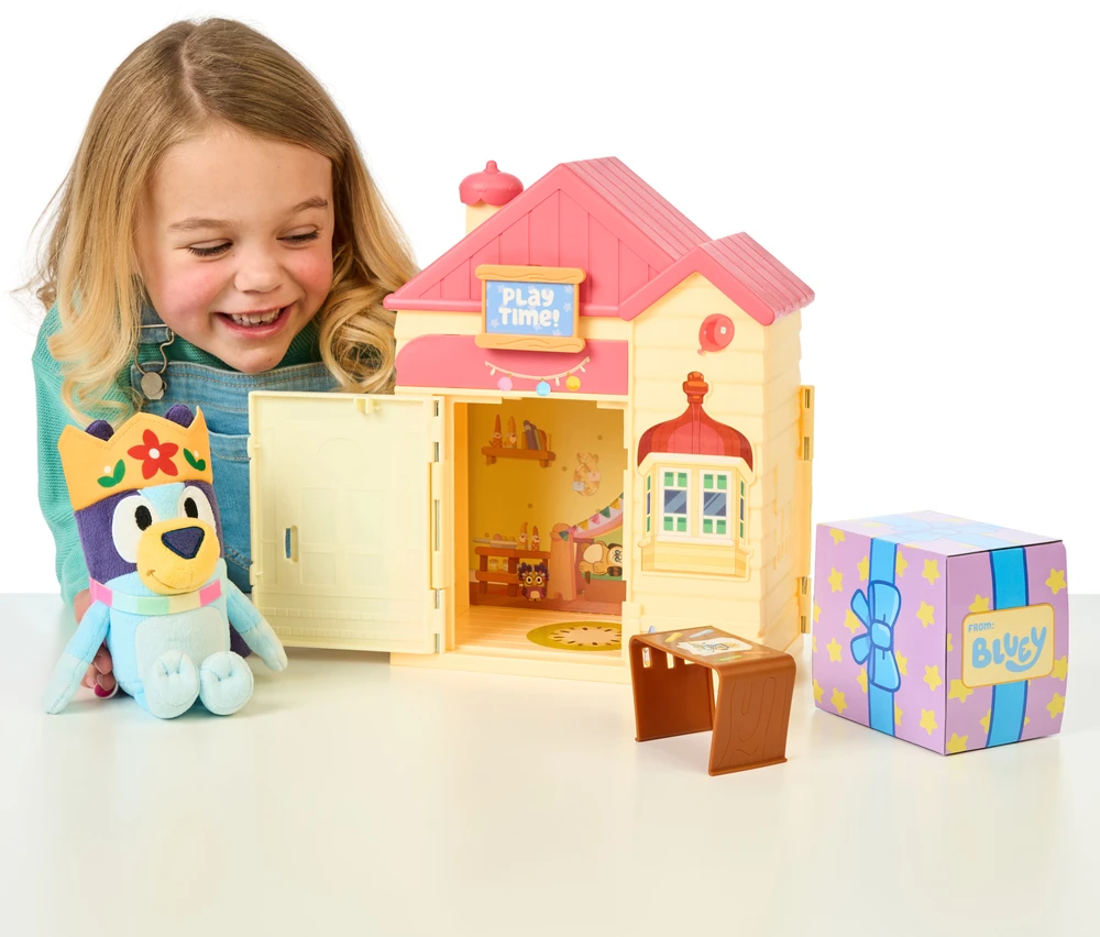 TM Toys Bluey - Bluey žaidimų pasimatymo pliušinis siurprizas (90319)
