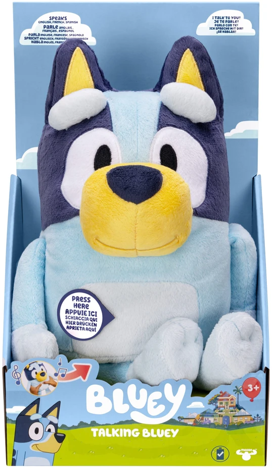 Bluey - Kalbantis pliušinis žaislas 31 cm - Bluey (JK, DK, SE) (90170)