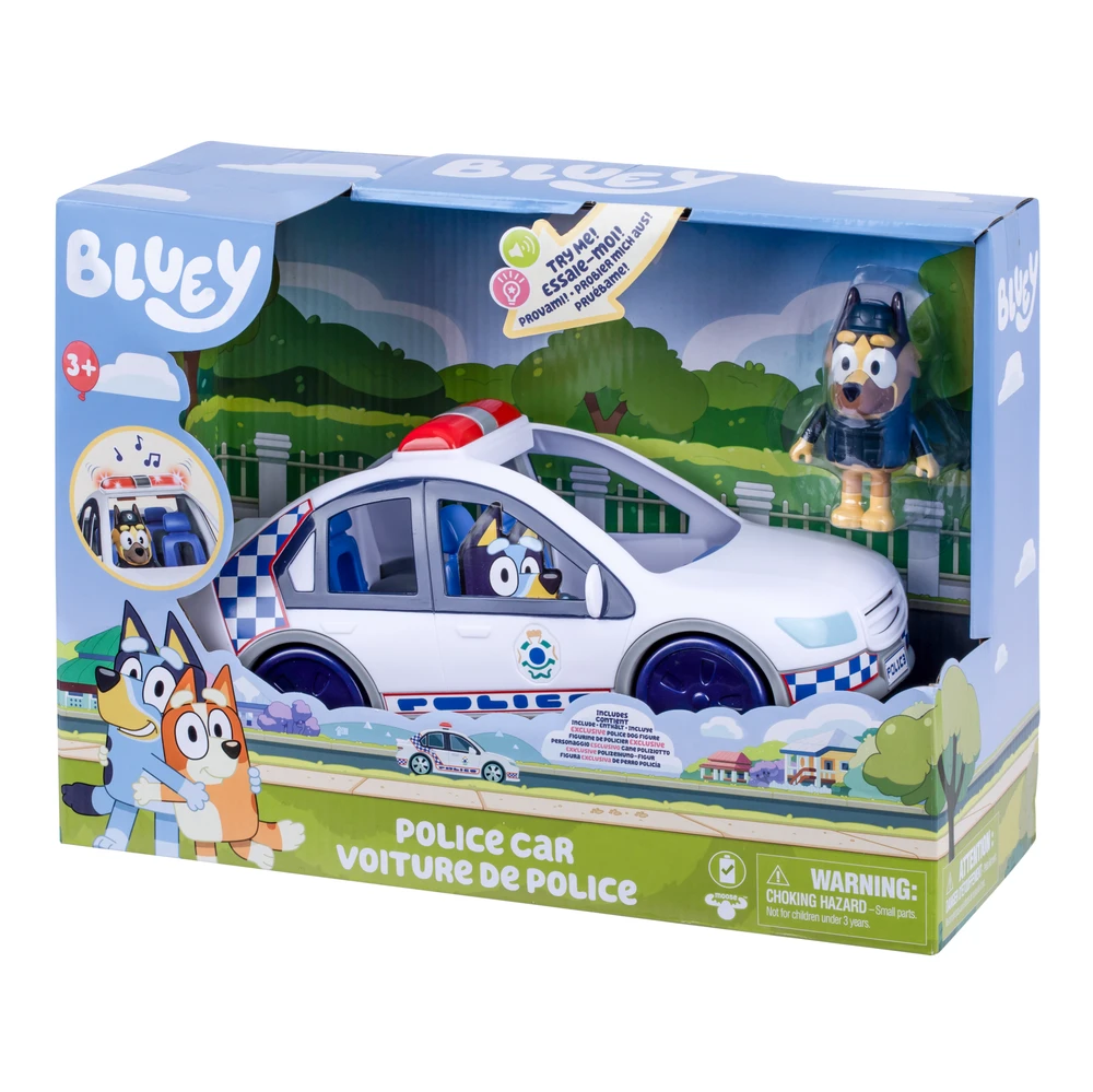 Bluey MĖLYNASIS - Policijos automobilis su šviesomis ir garsu (90451)