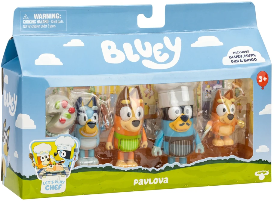 Bluey figūrėlių rinkinys Laikas desertui 4 vnt