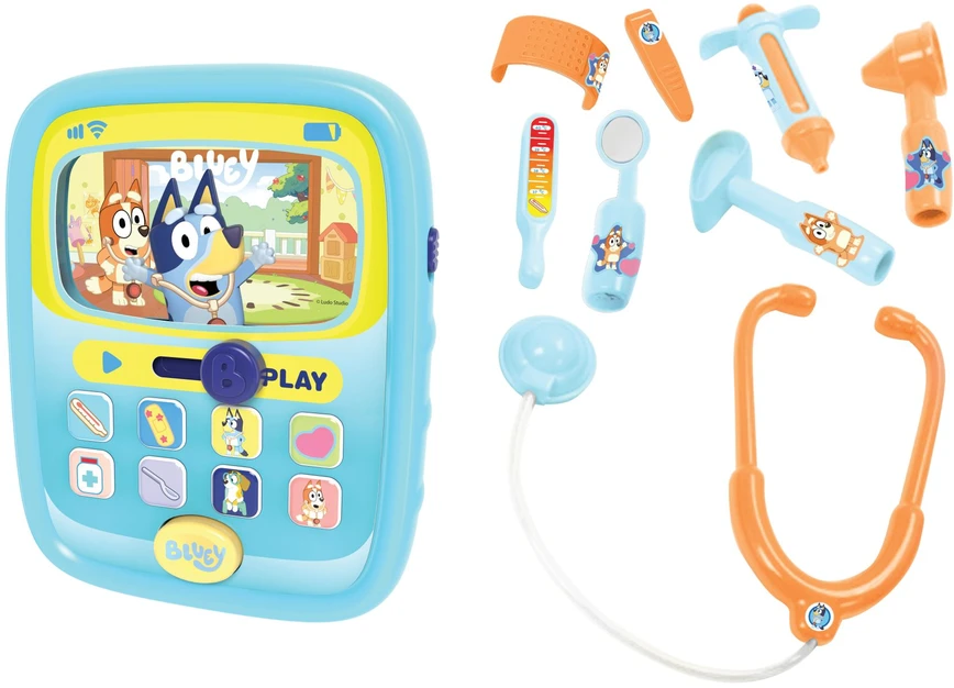 Bluey – Slaugytojos nešiojamojo kompiuterio ir gydytojo rinkinys (90383)