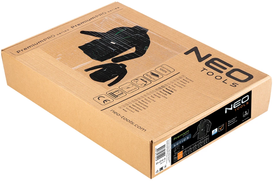 Neo Tools Bluza, Aukščiausios kokybės PRO darbo džemperis, S dydis