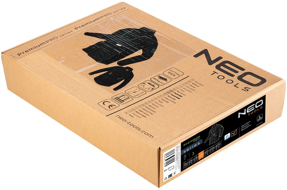 Neo Tools Bluza, Aukščiausios kokybės PRO darbo džemperis, L dydis