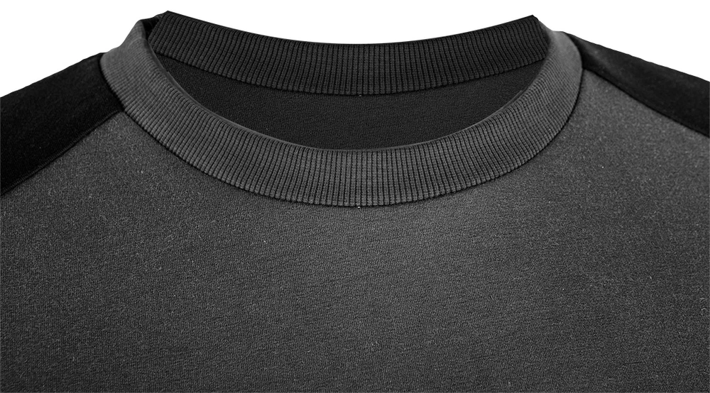 Bluza, COMFORT džemperis, pilkas ir juodas, XL dydis