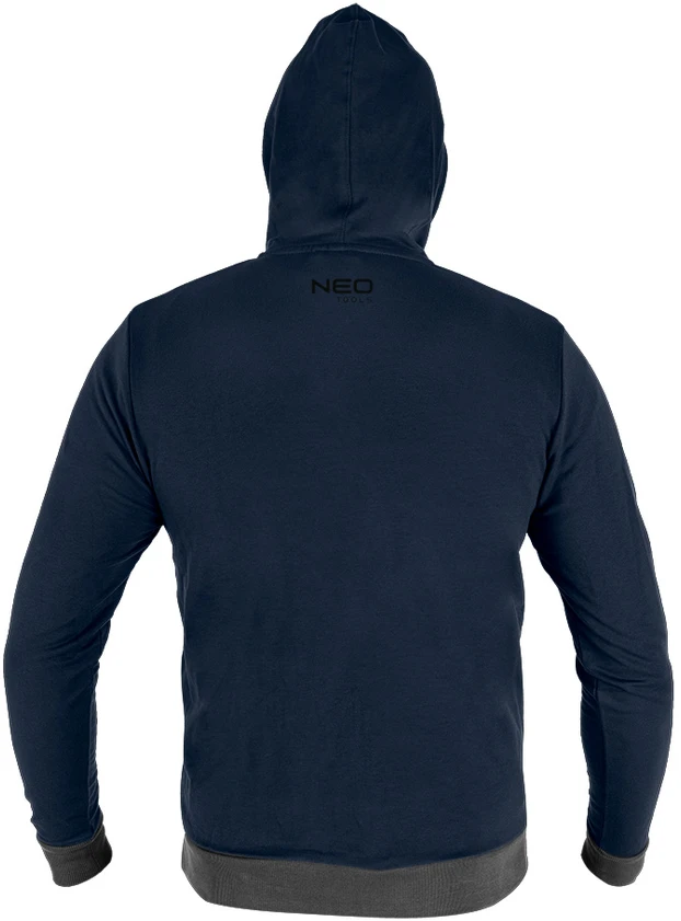 Neo Bluza, COMFORT užtraukiamas džemperis su gobtuvu, tamsiai mėlynas, M dydis