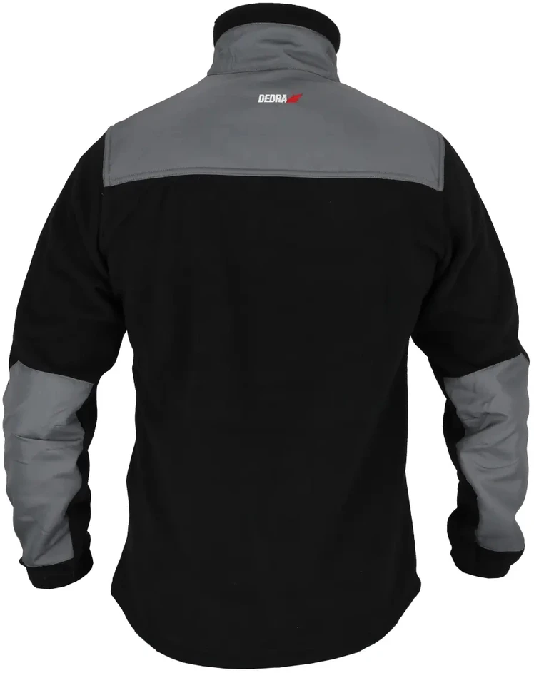 Dedra Bluza, Flisinis džemperis su įdėklais, 280 g/m2, XL dydis, juodas ir pilkas