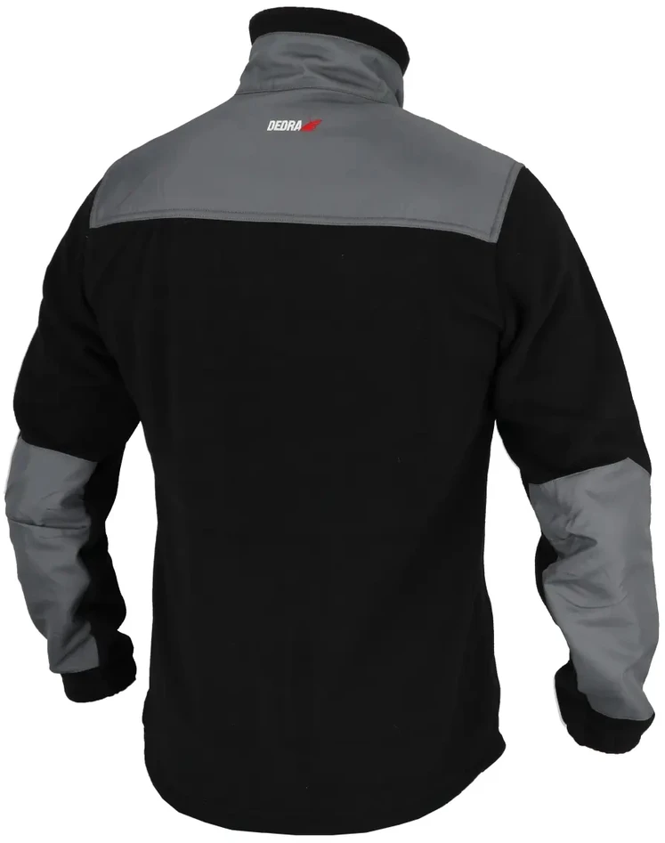 Dedra Bluza, Flisinis džemperis su įdėklais, 280 g/m2, L dydis, juodas ir pilkas