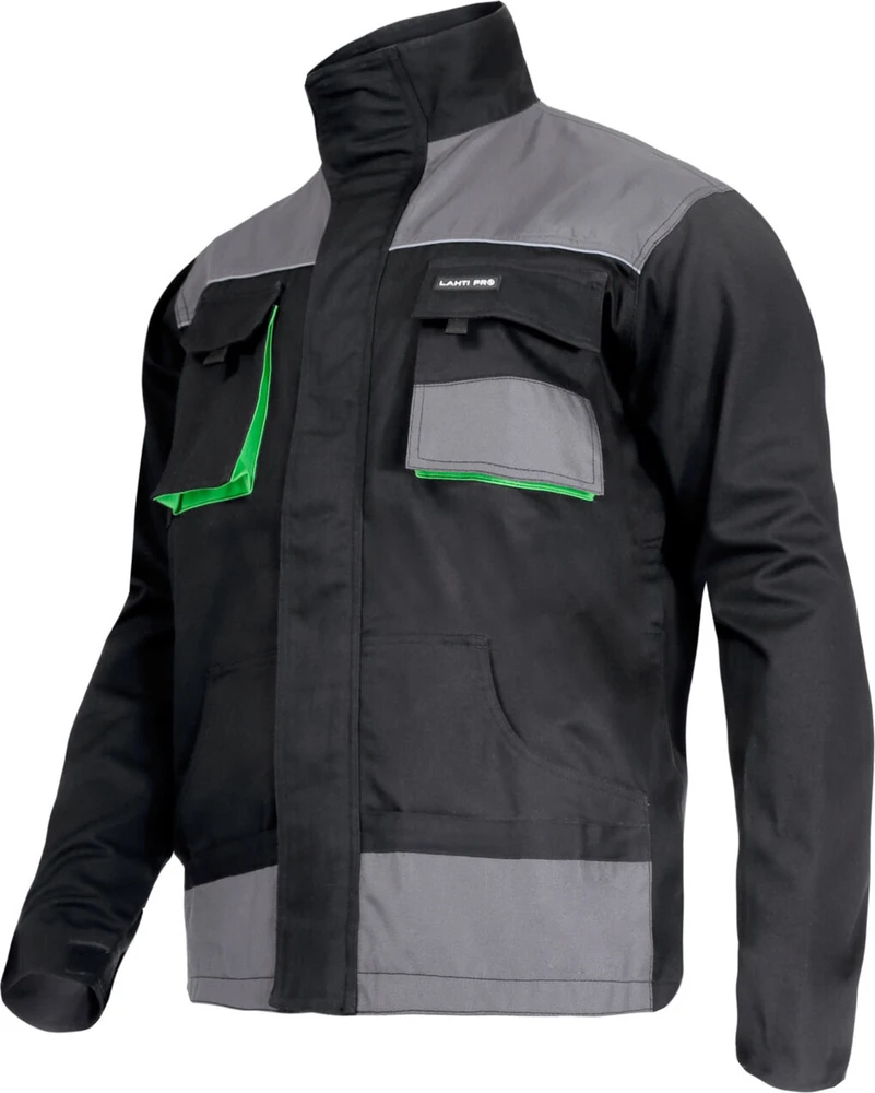 Lahti Pro Bluza, Juodas ir žalias džemperis, 100 % medvilnė, „l (52)“, ce, lahti