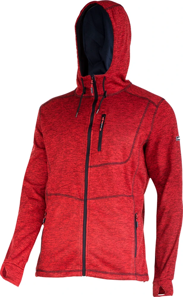 Lahti Pro Bluza, Megztinis su gobtuvu ir užtrauktuku, raudonas, "2xl", ce, Lahti