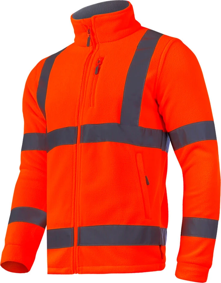 Lahti Pro Bluza, Oranžinis įspėjamasis flisinis džemperis, "3xl", ce, Lahti