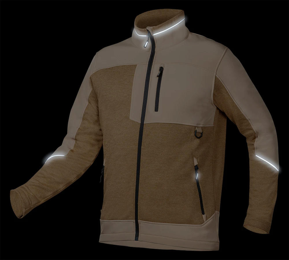 Neo Tools Bluza, OUTDOOR softshell džemperis, smėlio spalvos, XXXL dydis