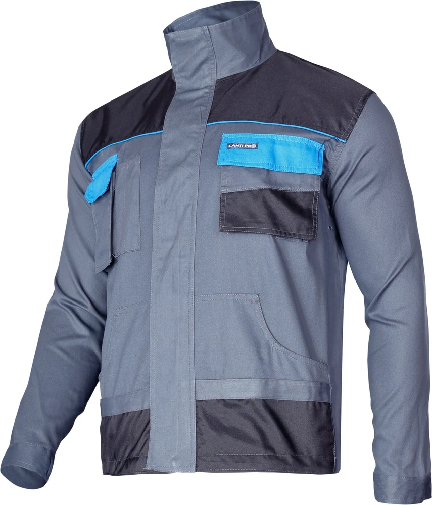 Lahti Pro Bluza, Pilkas džemperis iš 100 % medvilnės, 190 g/m2, „xl (56)“, ce, lahti