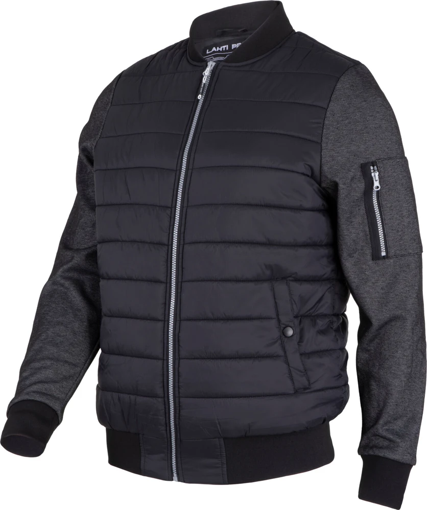 Lahti Pro Bluza, Šiltas „bomber“ stiliaus džemperis, juodas, „L“, ce, Lahti