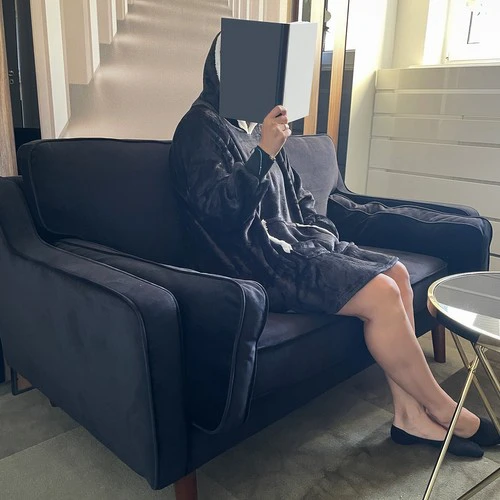 XXL sweatshirt - blanket juodas Ruhhy 24403