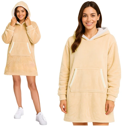 Bluza XXL - koc smėlio spalva Ruhhy 26146
