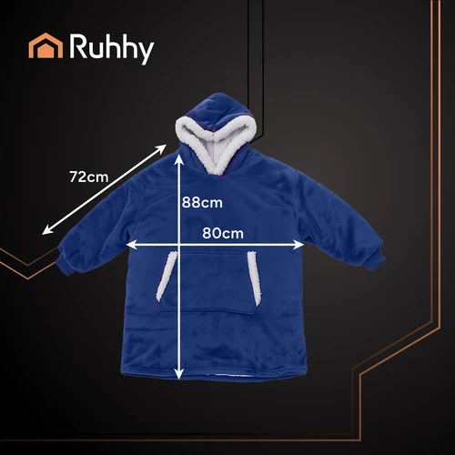 XXL sweatshirt - navy mėlynas blanket Ruhhy 26147