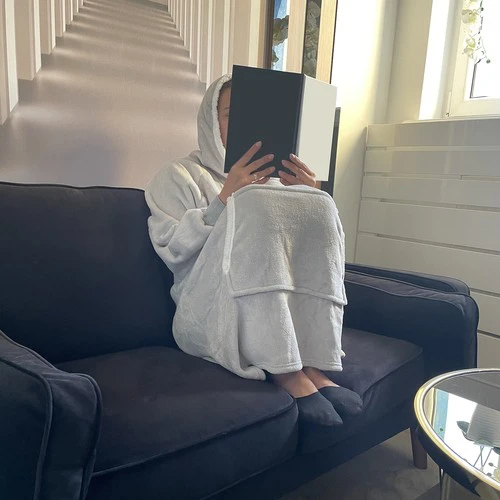 XXL sweatshirt - pilka blanket Ruhhy 24402