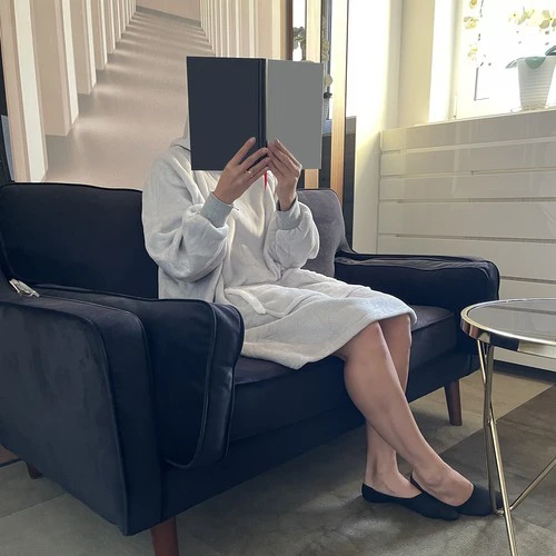 XXL sweatshirt - pilka blanket Ruhhy 24402