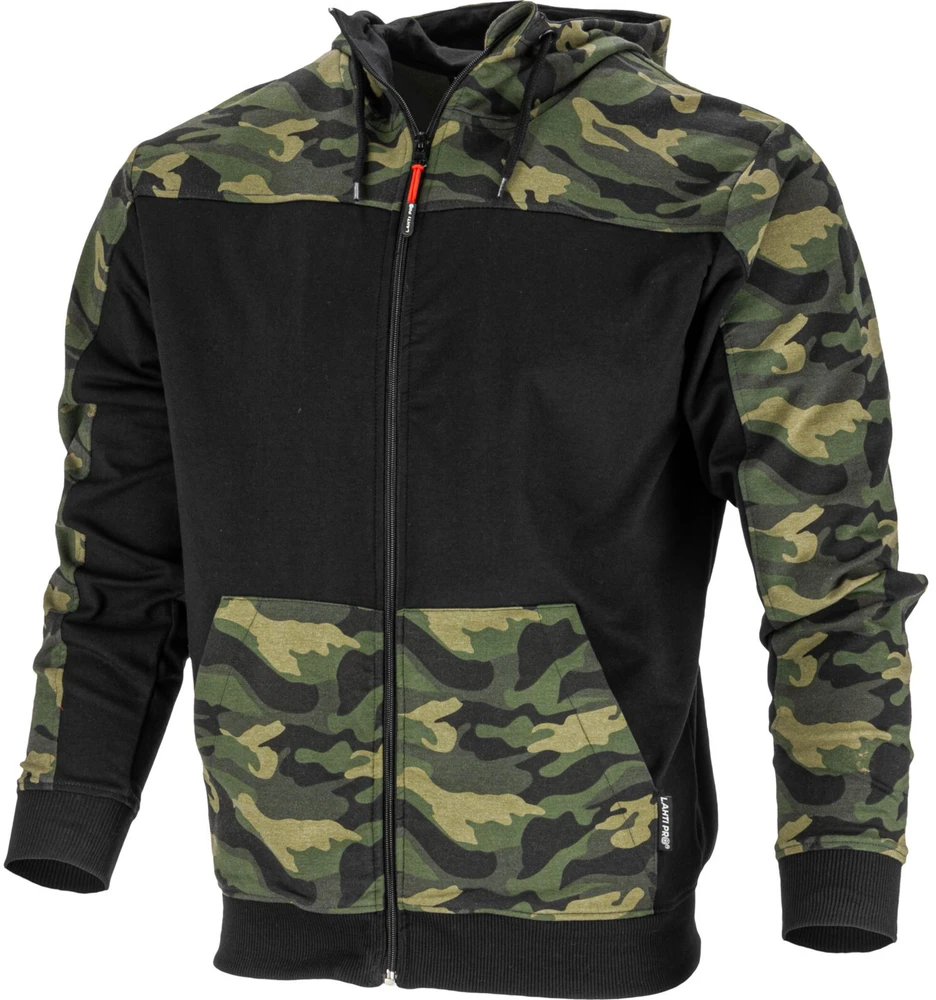 Lahti Pro Bluza, Žalias ir juodas maskuojantis džemperis su gobtuvu, dydis „2xl“, ce, lahti