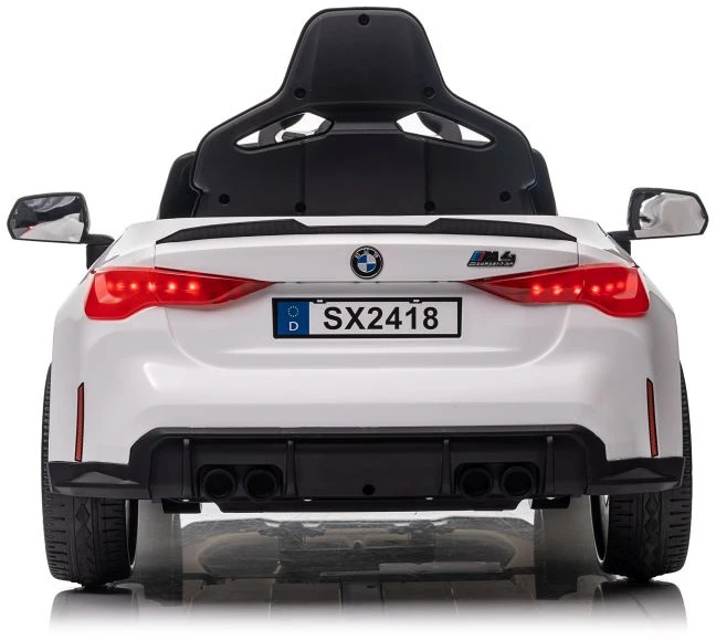 Vienvietis vaikiškas elektromobilis Lean cars BMW M4, baltas