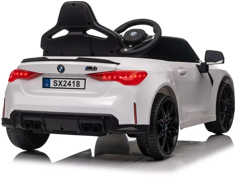 Vienvietis vaikiškas elektromobilis Lean cars BMW M4, baltas