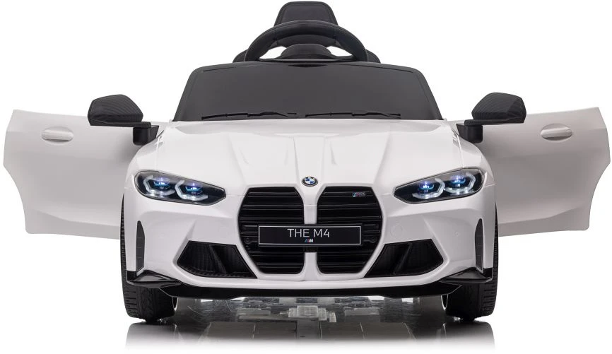 Vienvietis vaikiškas elektromobilis Lean cars BMW M4, baltas