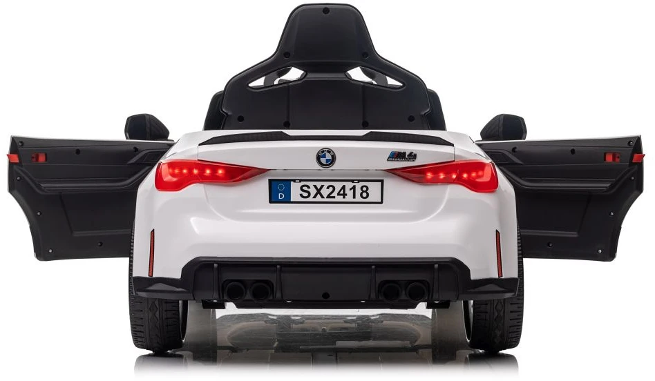 Vienvietis vaikiškas elektromobilis Lean cars BMW M4, baltas