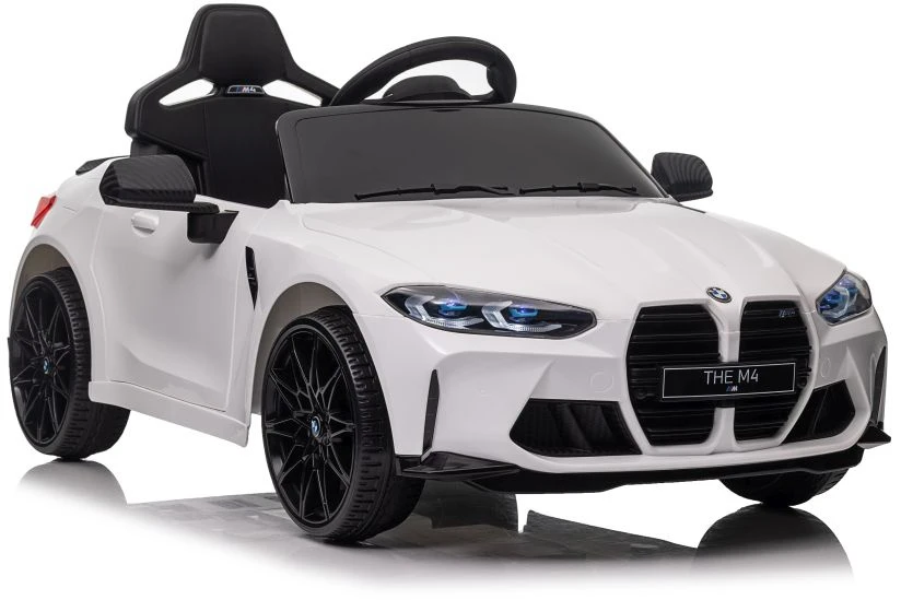 Vienvietis vaikiškas elektromobilis Lean cars BMW M4, baltas