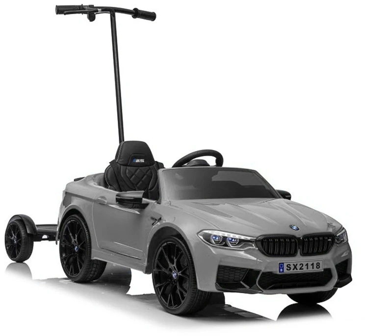 Vienvietis elektromobilis vaikams Lean Cars BMW M5, pilkas