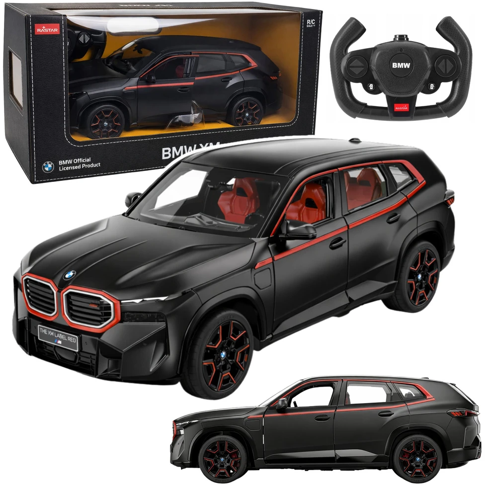 Rastar Automodelis 1:14 juodas BMW XM