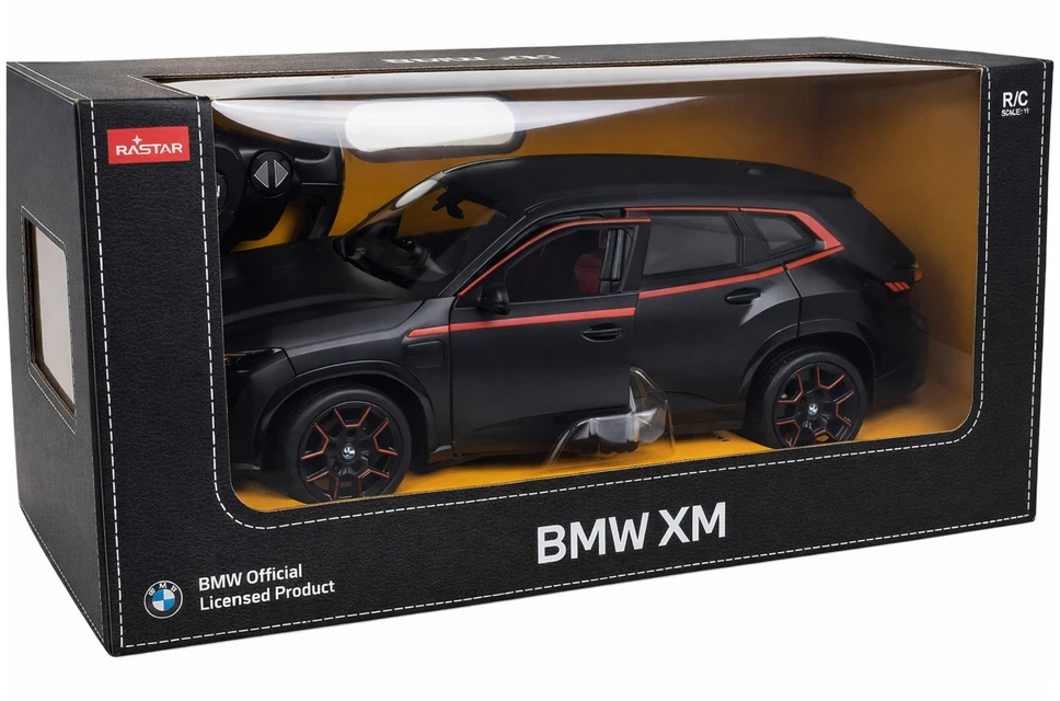 Rastar Automodelis 1:14 juodas BMW XM