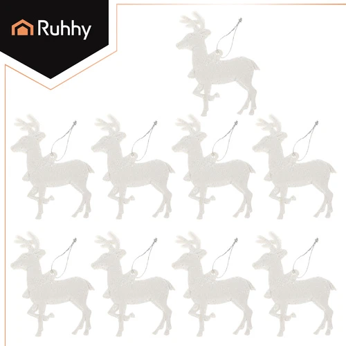 Christmas medžio baubles - reindeer 9pcs Ruhhy 22517