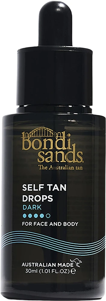 Bondi Sands Self Tan Drops savaiminio įdegio lašai veidui ir kūnui, atspalvis: Dark, 30 ml