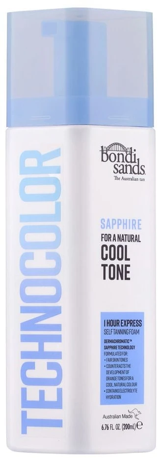 Bondi Sands Technocolour 1 Hour Express Sapphire Self Tanning Foam savaiminio įdegio putos, 200 ml