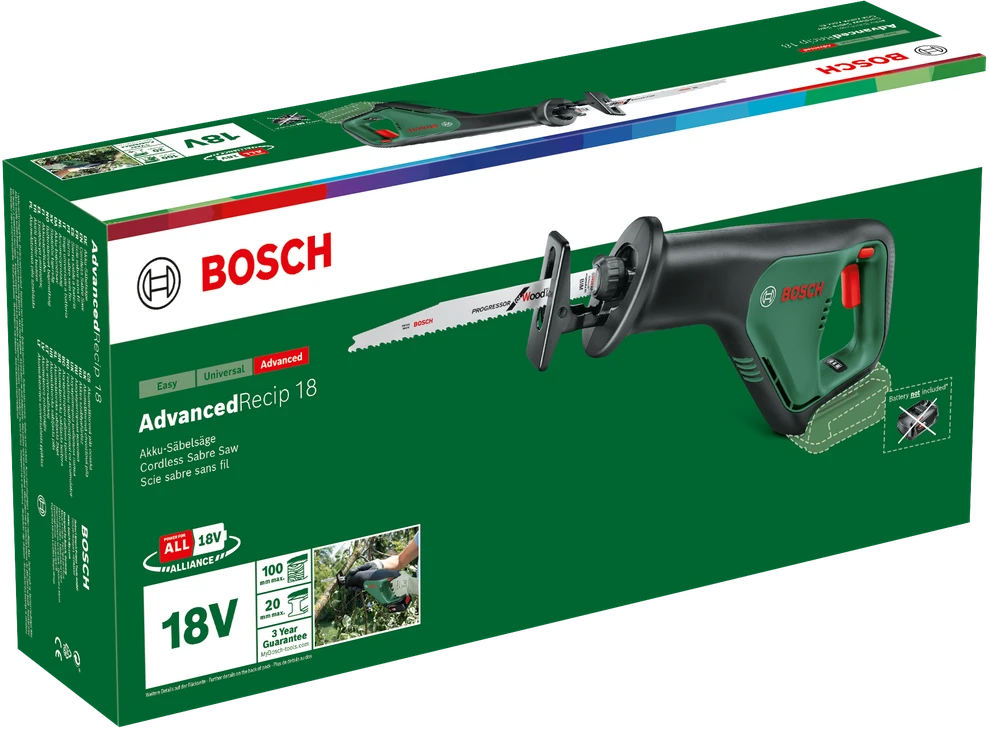 Bosch – BAJONETSAV PSA 18V-200 be akumuliatoriaus ir kroviklio