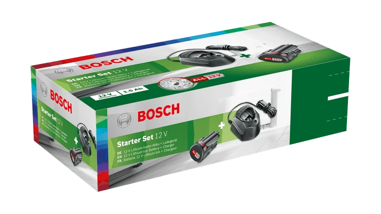 Bosch akumuliatoriaus PBA12V 1x1,5Ah ir kroviklio GAL1210 rinkinys namų ir sodo modeliams
