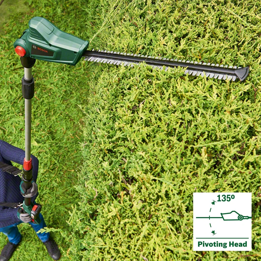 Bosch UniversalHedgePole 18 Akumuliatorinės teleskopinės gyvatvorių žirklės (Be akumuliatoriaus ir kroviklio) 06008B3001