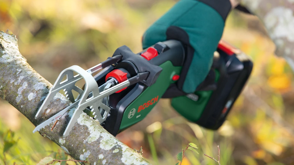 Bosch genėjimo pjūklas KEO 18 LI be akumuliatoriaus ir kroviklio