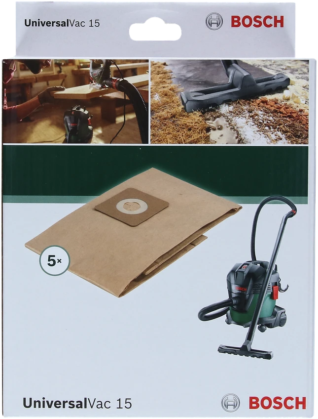 „Bosch DIY“ – dulkių maišelis popieriniame maišelyje („UniversalVac 15“)