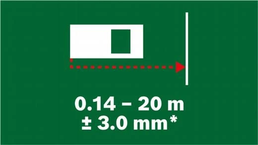 Bosch EasyDistance 20 Lazer. atstumų matuoklis