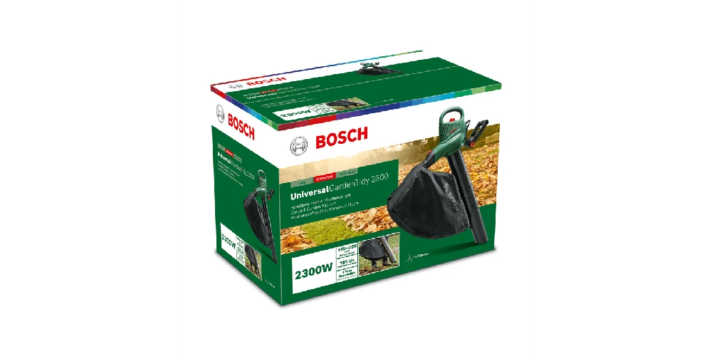 „Bosch DIY“ – laidinis lapų pūstuvas ir siurbimas – „Universal GardenTidy 2300“