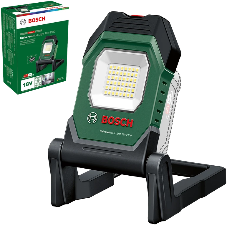 Akumuliatorinis prožektorius Bosch UniversalWorkLight 18V-2100 (be akumuliatoriaus ir pakrovėjo)