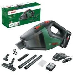 Dulkių siurblys Bosch UniversalVac 18 | Su 1x 2,5 Ah akumuliatoriumi ir įkrovikliu